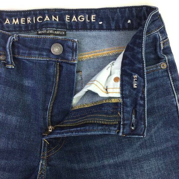 American Eagle Men's Next Level Airflex Medium Wash Slim Jeans Size 30X32 - Picture 5 of 9